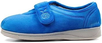 Padders Camilla Wide Fitting Womens Memory Foam Slippers - Lightweight Ladies Slipper with Rubber Soles and Soft Footbeds for Extra Room and Ultimate Comfort