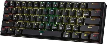 Redragon K630 Dragonborn 60% Wired RGB Magnetic Switches Gaming Keyboard, 61 Keys Compact Mechanical Keyboard with Pro Driver Support, Black