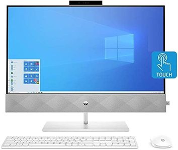 HP Pavilion 27 Touch Desktop 10TB SSD 64GB RAM Extreme (Intel Core i9-10900 Processor with Turbo Boost to 5.20GHz, 64 GB RAM, 10 TB SSD, 27-inch FullHD Touchscreen, Win 10) PC Computer All-in-One