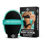 Deep Exfoliating Glove - Korean Exfoliating Mitt & Body Scrubber - Keratosis Pilaris Treatment Scrub - Self Tanner Mitt & Ingrown Hair Exfoliator - Shower Gloves for Women & Men - (1 Pack)