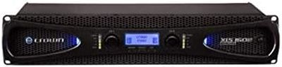 Crown XLS1502 2-Channel Class D DriveCore Professional Power Amplifier with DSP, Band Pass Filters & Peak Limiters. XLR/RCA Inputs, 525W at 4 Ohm, PureBand Crossover System. Black