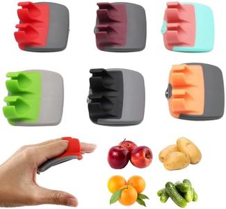 Trez Treamer 6 Pieces Finger Vegetable Peelers for Kitchen Vegetable Palm Peeler With Sharpener Blade Mini Veggie Fruit Potato Vegetable Peelers for Pumpkin Carrot Cucumber Zucchini peeler bulk