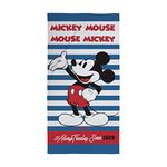 Character World Official Disney Mickey Mouse Towel | Super Soft Feel, Trendsetter Design | Perfect The Home, Bath, Beach & Swimming Pool | One Size 140cm x 70cm