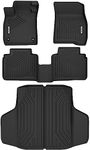 OEDRO Floor Mats Set for Honda Accord 2023-2024 & Honda Accord Hybrid 2023-2024, All-Weather TPE Floor Mats & Cargo Trunk Liners for Honda Accord 2023 Accessories, Black