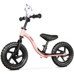 KRIDDO Toddler Balance Bike 2 Year Old, Age 18 Months to 4 Years Old, Early Learning Interactive Push Bicycle with Steady Balancing and Footrest, Gift Bike for 2-5 Boys Girls, Pink