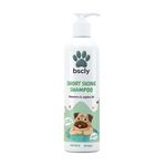 Bscly Short Shine Dog Shampoo 100Ml - Ticks & Fleas Prevention - Enriched with Chamomile, Aloe and Coconut Oil - Moisturizes & Heals Skin - Suitable for Pomeranians to Golden Retrievers