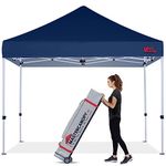 MASTERCANOPY Pop Up Canopy Tent Commercial Grade 10x10 Instant Shelter (10x10 Feet, Navy Blue)