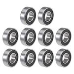 uxcell 6202-5/8-2RS Deep Groove Ball Bearing 5/8"x35mmx11mm Sealed Z2 Lever Bearings 10pcs