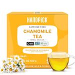 HANDPICK, Chamomile Tea Bags (100 Herbal Tea Bags) Caffeine Free, Gluten Free | Floral Chamomile Herbal Tea in Eco-Conscious Tea Bags | Direct from Source