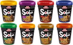 Customised Nissin Japanese Style Soba Classic Wok Noodle Pot Assorted Instant Noodle Cup Box (Pack of 40), Choose Any 8 Customised Flavours