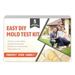 Mold Test Kit for Home Air Quality - 5 Individual DIY Home Mold Air Test Kit - Mold Detector for Home Air & Surface, HVAC Indoor Quick Mold Testing Kit for Home, Identification Guide Included