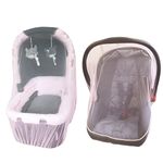 Enovoe Pink Mosquito Net for Baby Stroller - Durable Cover for Cribs, Bassinets, Cradles and Playards