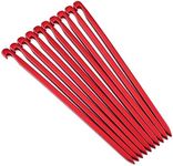 10pcs Tent Pegs 16cm Tent Stakes Pegs Aluminum Alloy Heavy Duty Lightweight Tent Stake For Camping Hiking Traveling Emergency Survival(Red)