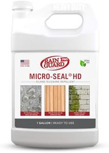 Rain Guard Water Sealers CR-0401 Micro-Seal HD Ready to USE HIGH Solids Sealer Covering Up to 300 Sq. Ft. All Masonry Surfaces. 1 Gallon Clear Penetrating Silane and Siloxane Professional Grade.