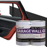 Fosmon Garage Wall Protector 78"x7.8"x0.25" (2 Roll), Diamond Shape EVA Foam (Withstand Up to 300LB Impact) with Fiberglass Mesh Self Adhesive Foam Strip for Car Door Bumper Guard Parking Assist