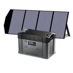 ALLPOWERS S2000 Solar Generator with 1x 140W Foldable Solar Panel, 1500Wh 2000W (Peak 4000W) Portable Power Station, Outdoor Generator Backup Battery Pack for Home Emergency Power Outdoor RV Camping