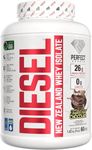 PERFECT SPORTS Diesel New Zealand Whey Isolate Protein Powder | 26g Grass Fed Protein, Zero Carbs & Fat | Keto Friendly, Naturally Flavoured, Gluten Free | 4LB (Triple Rich Chocolate)