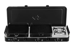 Cadac Portable Stove 3 Cook Turbo FFD QR - Gas Powered with Butane, Propane - 3 Burner, Innovative, Includes Storage Bag