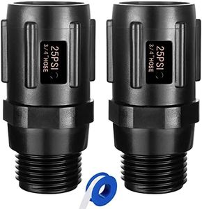 Breezliy 2pcs Garden Hose Pressure Regulator 25 PSI, 3/4" FHT × 3/4“ MHT, Pressure Reducer, Great for Drip Irrigation System Distributing Regulator drip Irrigation Parts emitters for drip line