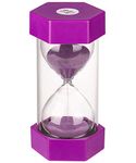 Dream HorseX Hourglass, Double Protection, Sand Timers, Time Management Assistant, Creative Gift, Living Room Office Decoration (10 minutes, purple)