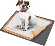 Skywin- Pee Pad Holder Tray 27.5 x 44 Inches, Puppy Pad Holder, Easy to Clean and Store Pee Pad Holder for Dogs, Silicon Training Pad Holder, No Spill Puppy Pad Holder (Grey)