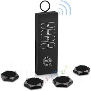 Luubom Key Finder 80DB+ Tracking Devices, Item Locator Tags with 164ft, Wireless Locator for Finding Wallet Phone Glasses Pet, 1 RF Transmitter & 4 Receivers