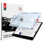 BERSEM Silkfeel Matte Glass Screen Protector Compatible with Tesla Model Y (2024-2020) / Model 3 (2023-2017) Center Control Touch Screen, EZ Kit, Anti Glare, Automatic Alignment