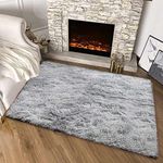 Tenekee Rugs Living Room Fluffy Are