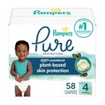 Pampers Pure Protection Diapers Size 4 58 Count