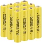 Fuspower Rechargeable AAA NiCD Battery Triple A Batteries 1.2V 400mAh for Garden Lights Outdoor Solar Lights (12 Count (Pack of 1))