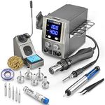 X-Tronic 6040-PRO-X • Platinum Series • 700 Watt • Hot Air Rework Soldering Iron Station • Digital Temp Controls, C/F Func, 0-30 Min Sleep, Auto Cool Down, Mute/Unmute Sound & Patented Nozzle Holder!