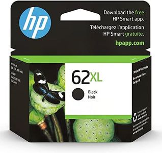 HP 62XL Black High-yield Ink cartridge | Works with HP ENVY 5540, 5640, 5660, 7640 Series, HP OfficeJet 5740, 8040 Series, HP OfficeJet Mobile 200, 250 Series | Eligible for Instant Ink | C2P05AN