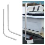 ECOTRIC Pair Boat Trailer Square Guide On Poles Aluminum 1 1/2" Square 46" Tall Pair