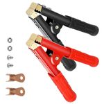 EEEKit 2PCS Battery Jumper Cable Clamps, 1000A Car Battery Alligator Clips Set, Heavy Duty Pure Copper Crocodile Clamp for Jumper Cables Boost