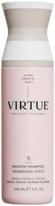 VIRTUE Smooth Shampoo 8 FL OZ | Alpha Keratin Smooths For Frizzy, Curly Hair | Sulfate Free, Paraben Free, Color Safe
