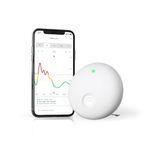 Airthings 321 Wave Enhance -Indoor Air Quality Monitor for CO2, VOC, Humidity, Temp, Pressure plus Noise & Light Sensors - Monitors Conditions for Sleep in Bedrooms & for Concentration in Home Offices