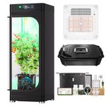 VIVOSUN VGrow All-in-One Smart Grow Box 61X51cm, Grow System Kit with Samsung LM301H EVO Grow Light, Advanced Circulation & Ventilation System, Irrigation, Magnetic Window for Indoor Hydroponics