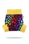 Petit Lulu Pull Up Cloth Nappy Wrap | Size L | Washable Diaper Wrap | Reusable Cloth Nappies | Made in Europe (Rainbow Stars)