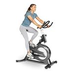 JLL IC200 PRO Indoor Cycling Exercise Bike For Home, Direct Belt Driven, Advanced Flywheel, Magnetic Resistance, 3-Piece Crank, 5 Readout Monitor, Heart Rate Sensors, Adjustable Seat