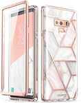 i-Blason TPU Cosmo Full-Body Bling Glitter Sparkle Scratch Resistant Clear Bumper Case with Built-in Screen Protector for Galaxy Note 9 (Marble)