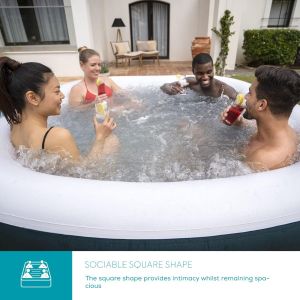 Lay-Z-Spa Ibiza Hot Tub for 4-6 People – Inflatable Spa