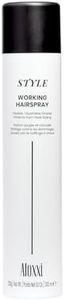 ALOXXI Working Hairspray Heat Protectant Hair Styling Spray with Flexible Touchable Hold Protects Up to 428°F Safe for Color-Treated Hair, 9.1 Fl Oz