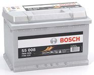 Bosch S5008 - car battery - 77A/h - 780A - lead-acid technology - for vehicles without Start/Stop system - Type 096