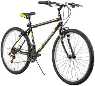 HH HILAND 24 inch Mountain Bike for Men Women, 21 Speeds High-Carbon Steel Frame, Sport Cycling MTB Bicycle for Adult Black