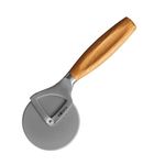 Boska Pizza Cutter Oslo+ / Non-stick BSF™ / Does not Rattle/Very Sharp/Stylish/Oak & Stainless Steel