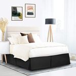 Nestl Black Bed Skirt Queen Size - 