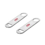 Kitchen Expert - Steel Bottle Opener | Set of 2 | Fancy Opener | Bar Tool | Cocktail Bottle Accessories | Soda/Beer Opener