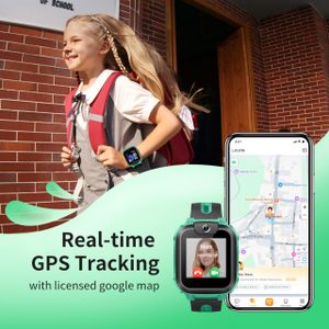imoo Z1 Kids 4G Smart Watch Phone – GPS, Video Call, IPX8 Waterproof, Green