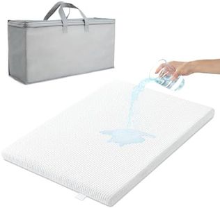 Bestbless Baby Cot Mattress 38''x26''x1.5'', Waterproof Pack and Play Mattress with Removable Zipper Cover and Carrying Bag, Portable Crib Mat, Memory Foam Pad, for Playpens, Portacot