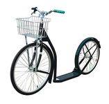 Amish-Made Deluxe Kick Scooter Bike - Model 2420 - Adult Size (No Kickstand, Hunter Green)